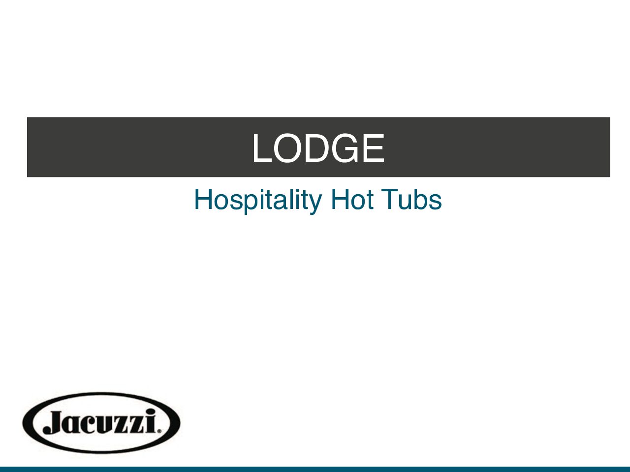 Зодчий - Jacuzzi - Contract - Lodge презентация СПА для Проектных направлений - Presentation Lodge SPA for Contract